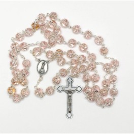 Pink Fatima Rosary