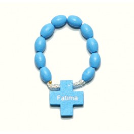 Blue Wooden Rosary Decade