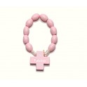 Pink Wooden Rosary Decade