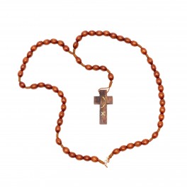 Fatima wooden Rosary Necklace