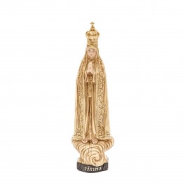 Our Lady of Fatima - Gold 14.5cm Our Lady of Fatima - Gold 14.5cm