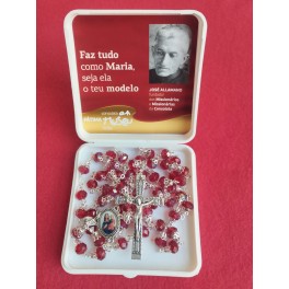 Red Crystal Consolata Rosary