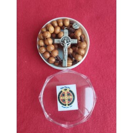 S. Benedict Olive Wood Rosary