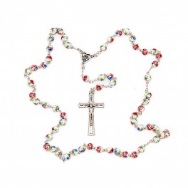 Pink Ceramic Fatima Rosary