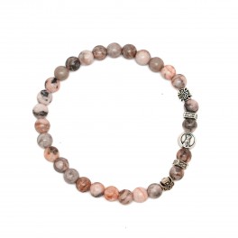 Pink  Jasper Fatima Bracelet
