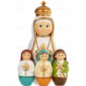 Statue of Our Lay of Fatima and the three shepherds