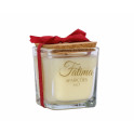 Aromatic Fatima candle in glass cup