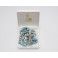 Bohemian Glass Fatima Rosary - Blue